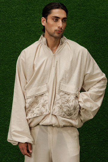 Nargis Print & Embroidery Balloon Pullover (Men)